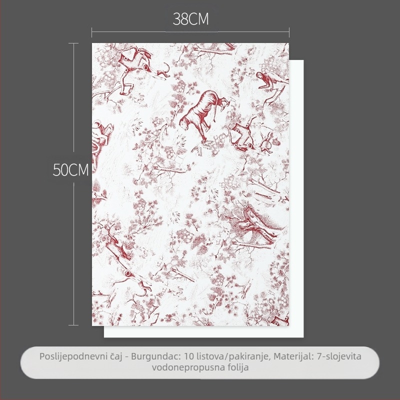 Papir za omatanje buketa | Materijal: papir s perjem | Ručno izrađena ambalaža | Vanjska ambalaža | Dostupno na skladištu