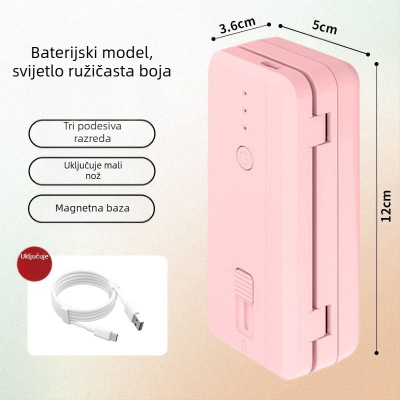 Prijenosni uređaj za zatvaranje paketa hrane, ABS plastika kućište, težina 170 g, kapacitet 1001-1500 ml, Model: Devet generacija, Prilagodljiv