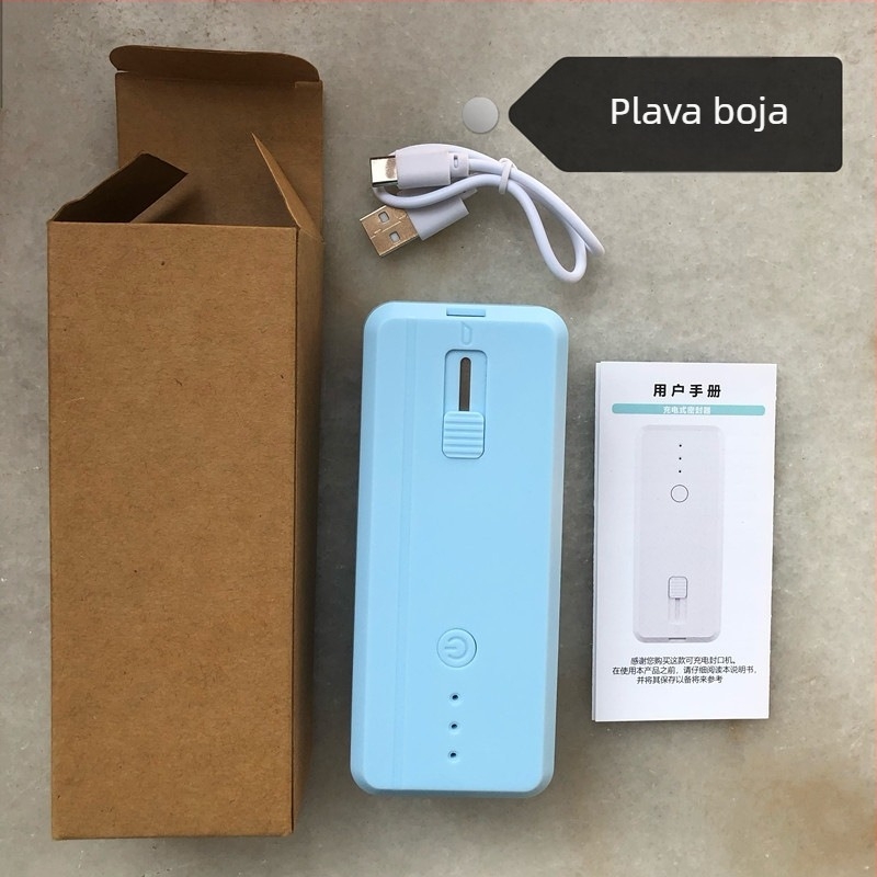 Prijenosni uređaj za zatvaranje paketa hrane, ABS plastika kućište, težina 170 g, kapacitet 1001-1500 ml, Model: Devet generacija, Prilagodljiv