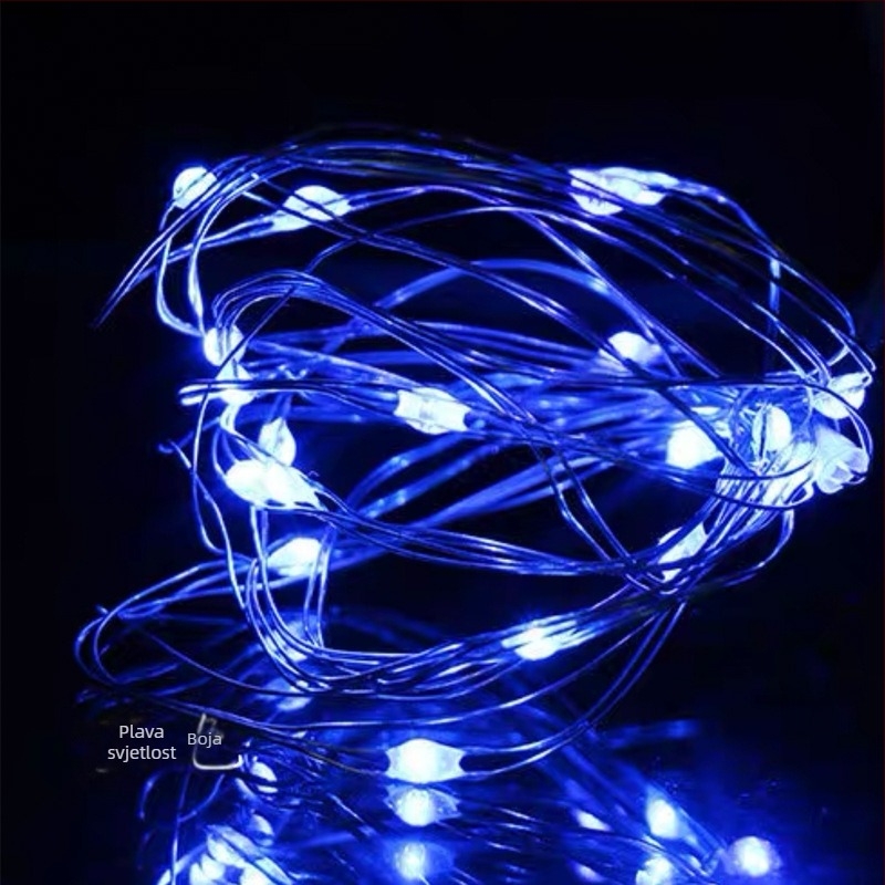 Curtain LED bakrena žica svjetla, 120 LED, 3000K topla bijela, IP54, 3000 lm, daljinsko upravljanje, napajanje iz utičnice, božićna dekoracija