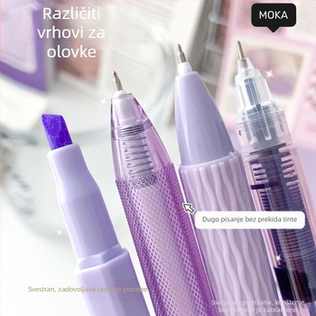 Gel pero s plastičnim tijelom, vrh od nehrđajućeg čelika, neizbrisivo