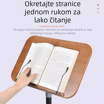 Stalak za note od masivnog drveta s podesivom visinom - pogodan za različite glazbene instrumente - Maner