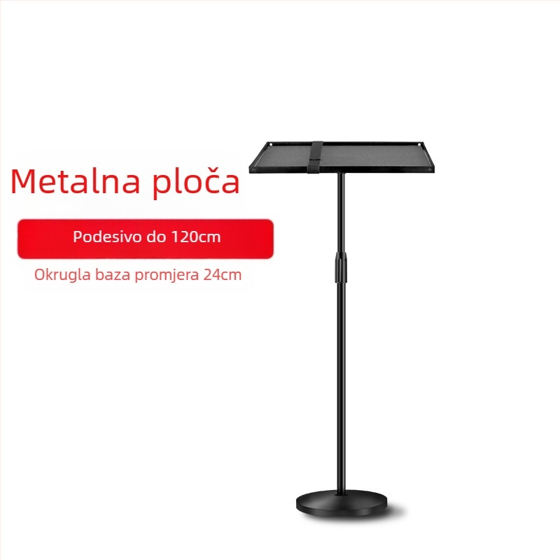 Držač za laptop s bežičnim punjenjem, podesiva visina, sklopiv, za vanjsku upotrebu
