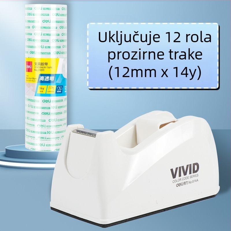 Prozirni rezač trake sa postoljem, plastično kućište