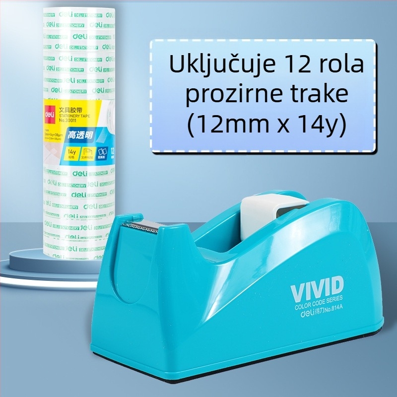 Prozirni rezač trake sa postoljem, plastično kućište