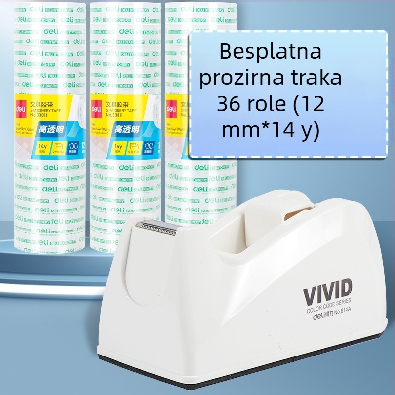 Prozirni rezač trake sa postoljem, plastično kućište