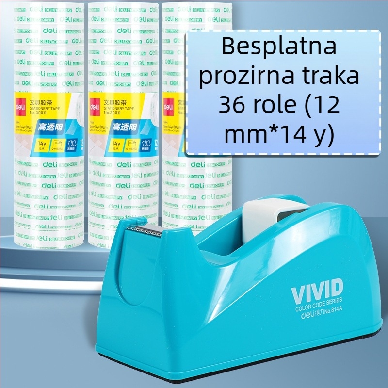 Prozirni rezač trake sa postoljem, plastično kućište