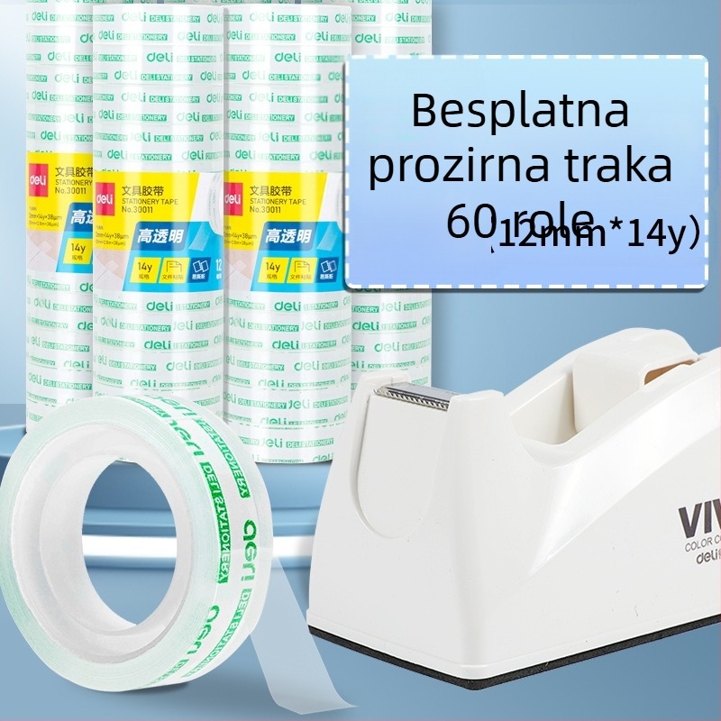 Prozirni rezač trake sa postoljem, plastično kućište