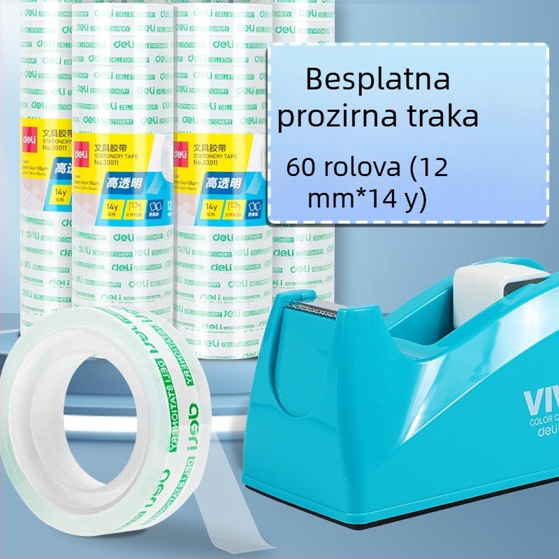 Prozirni rezač trake sa postoljem, plastično kućište