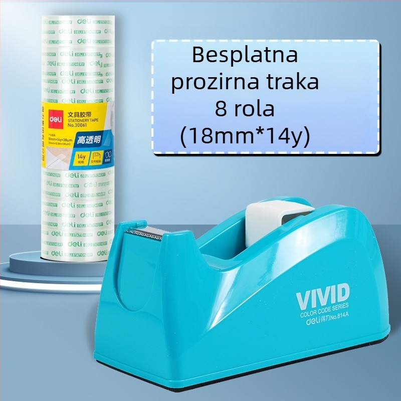 Prozirni rezač trake sa postoljem, plastično kućište