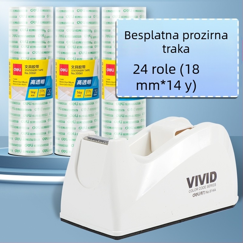 Prozirni rezač trake sa postoljem, plastično kućište