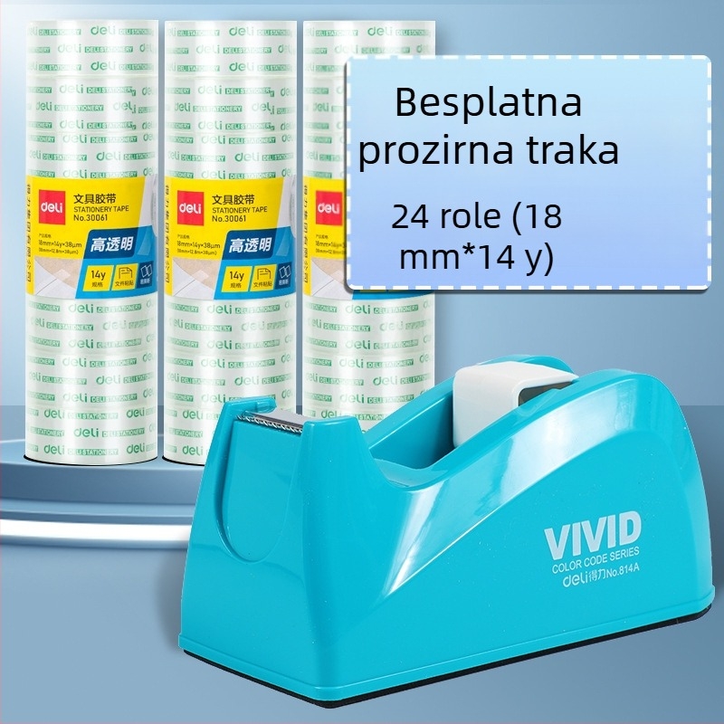 Prozirni rezač trake sa postoljem, plastično kućište