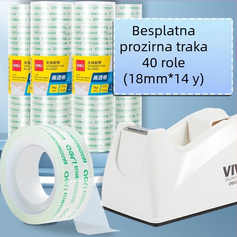 Prozirni rezač trake sa postoljem, plastično kućište