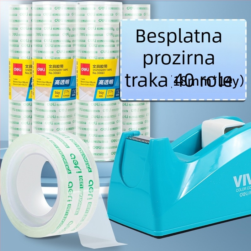 Prozirni rezač trake sa postoljem, plastično kućište
