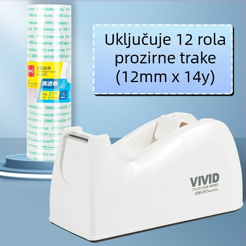 Prozirni rezač trake sa postoljem, plastično kućište