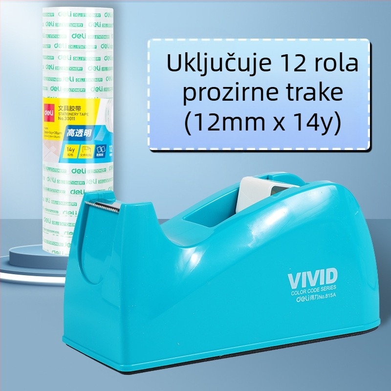 Prozirni rezač trake sa postoljem, plastično kućište
