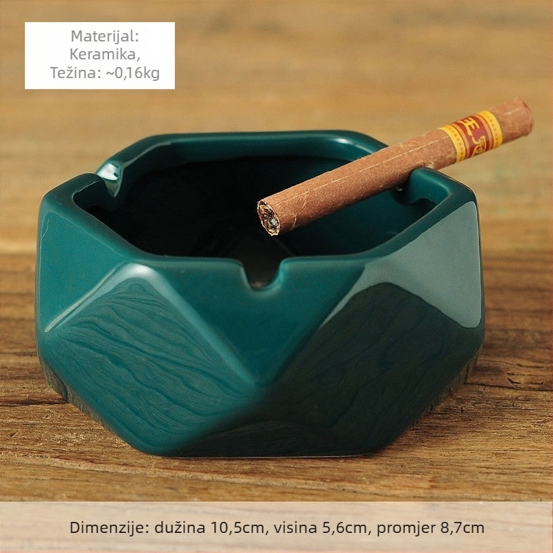 Keramički pepeljara, novi kineski stil uređenja doma, ukras za stol za kavu i ured, mogućnost prilagodbe — Pottery Exhibition (Home Accessories)