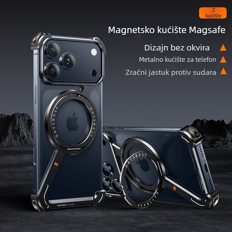 Pifan Z-shell kućište s metalnim okvirom i magnetnim držačem za iPhone 17 Pro Max