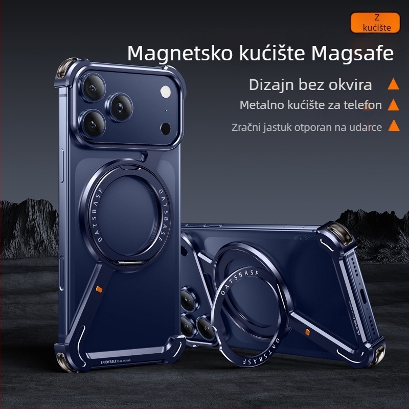 Pifan Z-shell kućište s metalnim okvirom i magnetnim držačem za iPhone 17 Pro Max