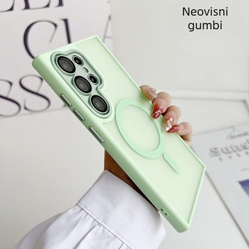 Jednostavan, elegantan magnetski kućište s mat završnom površinom za Samsung Galaxy S25 Ultra uz zaštitu objektiva kamere