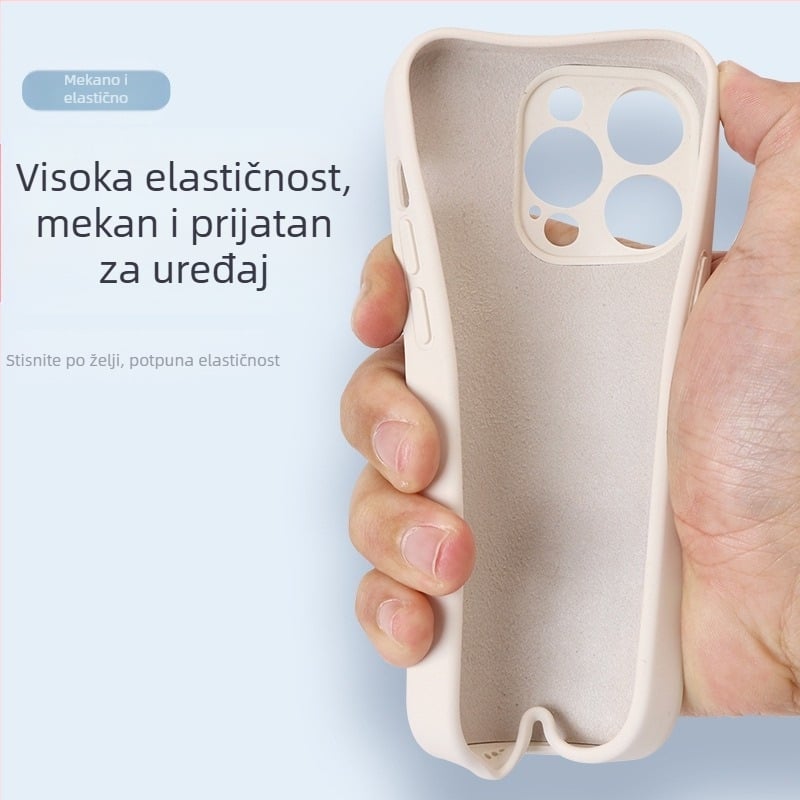 Etui od tekućeg silikona s potpuno zaštićenom kamerom za iPhone 14 Pro Max, iPhone 13 Pro i iPhone 12 — otporno na padove