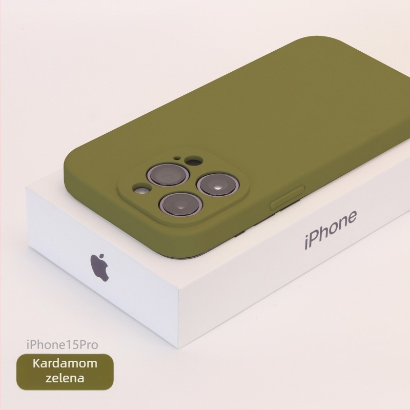Etui od tekućeg silikona s potpuno zaštićenom kamerom za iPhone 14 Pro Max, iPhone 13 Pro i iPhone 12 — otporno na padove