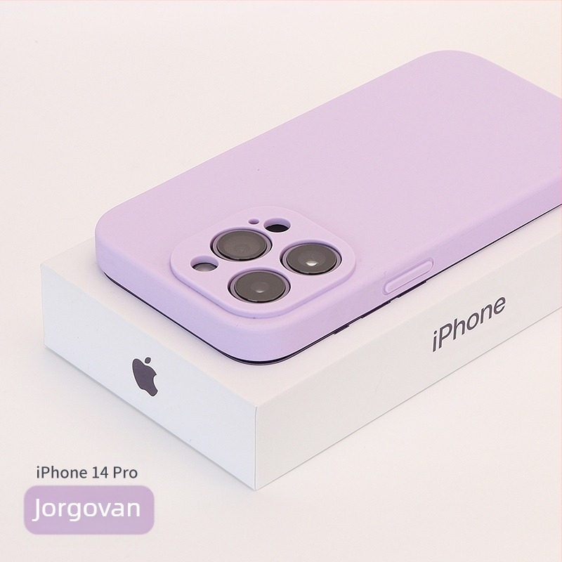 Etui od tekućeg silikona s potpuno zaštićenom kamerom za iPhone 14 Pro Max, iPhone 13 Pro i iPhone 12 — otporno na padove