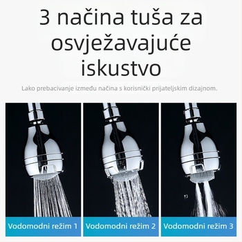 Tuš glava, ABS materijal, ušteda vode, zidni dizajn, novi kineski stil