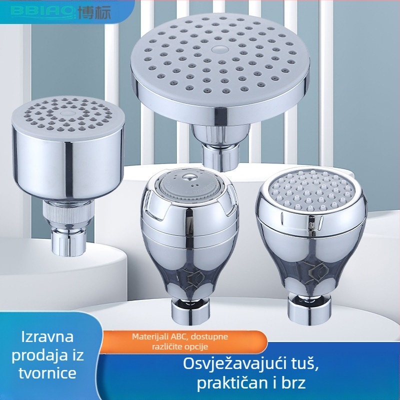 Tuš glava, ABS materijal, ušteda vode, zidni dizajn, novi kineski stil