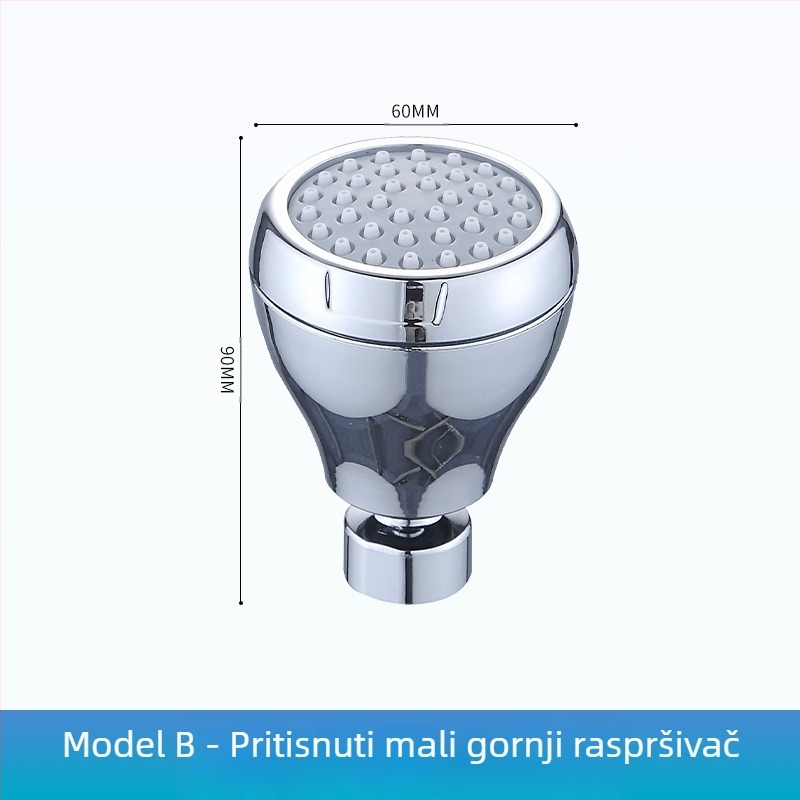 Tuš glava, ABS materijal, ušteda vode, zidni dizajn, novi kineski stil