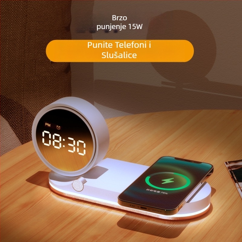 Budilnik Memories – Digitalni zaslon cijevi, Elektronički pogon, Debljina 10 mm, ABS kućište, Vanjsko napajanje