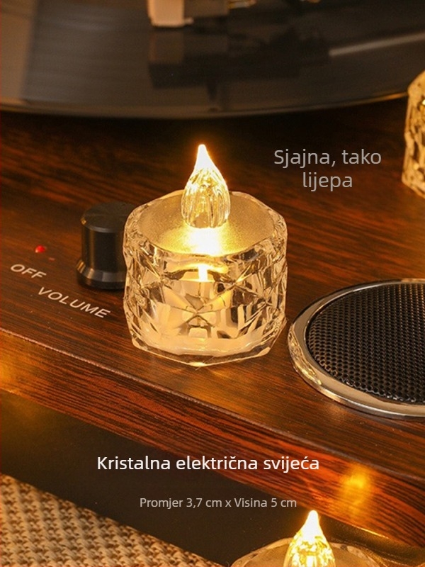 Bezdima LED svijeća za romantične prijedloge i scensku dekoraciju | Vosak od smjese soje | Značka: Drugo