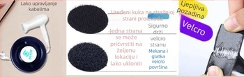 Ručna kutija za pohranu kablova – plastični organizator za kabel za stolno računalo
