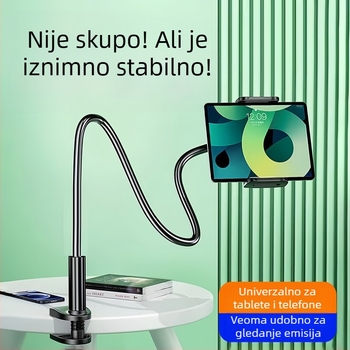 Stolni držač za tablet i telefon, univerzalni, od legure, mogućnost prilagodbe