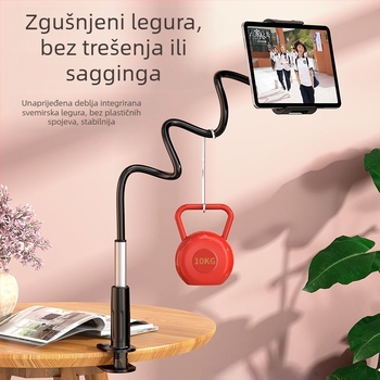 Stolni držač za tablet i telefon, univerzalni, od legure, mogućnost prilagodbe