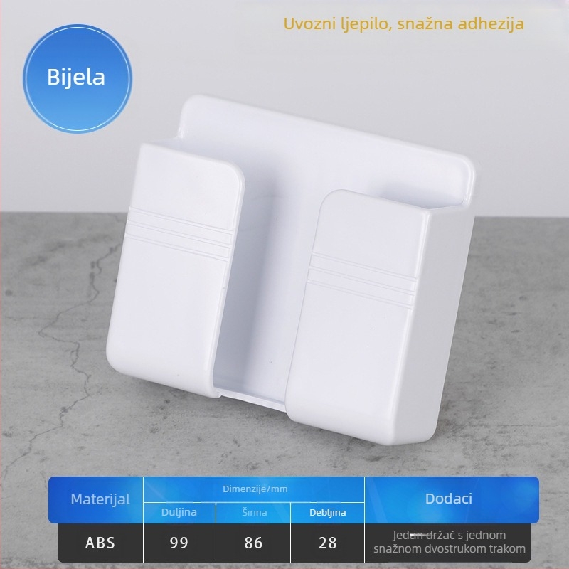 FDUN F-Y20 zidni držač za telefon s napajanjem, plastika, univerzalni stil, bez mogućnosti prilagodbe