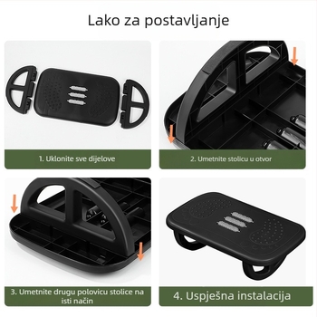 Uredska potpora za stopala, plast, moderan minimalistički stil, model TX00458, višestruke namjene, pogodno za djecu i odrasle