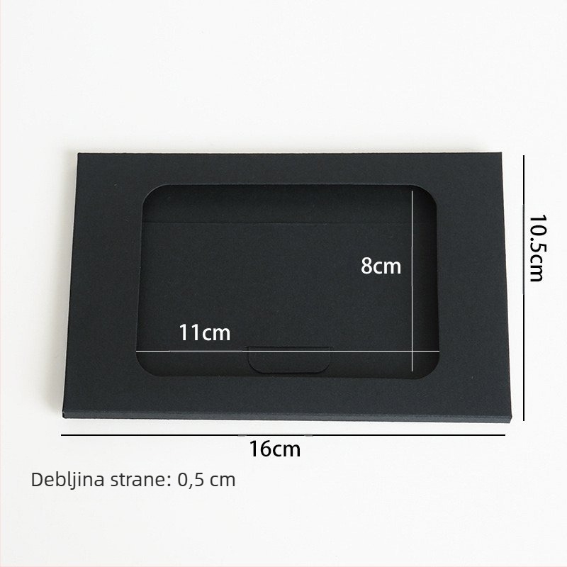 Kutija od kraft papira u stilu kuverte za kartice i čestitke, ambalaža za poklone, pogodna za useljenje i Božić