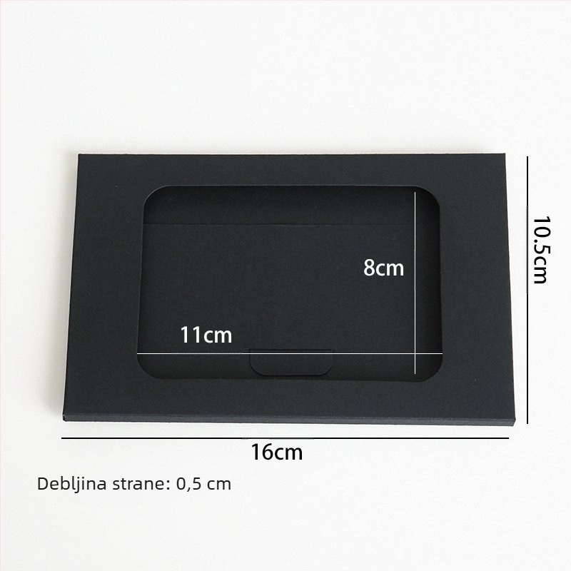 Kutija od kraft papira u stilu kuverte za kartice i čestitke, ambalaža za poklone, pogodna za useljenje i Božić