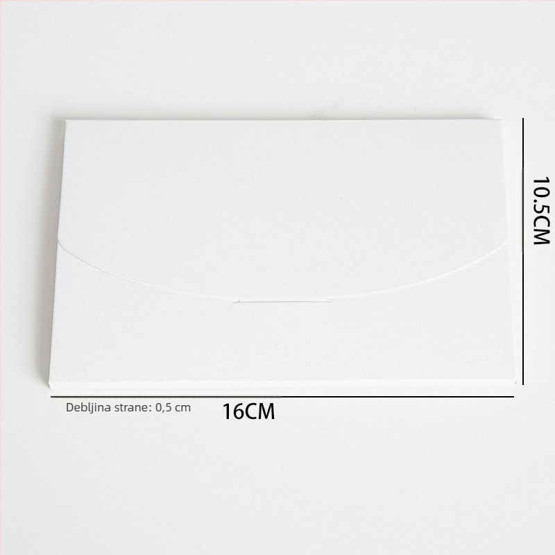 Kutija od kraft papira u stilu kuverte za kartice i čestitke, ambalaža za poklone, pogodna za useljenje i Božić