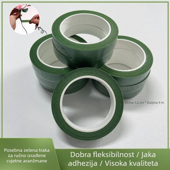 DIY cvjetna traka za umjetne cvijeće – papirnata traka, žica za stabljike ruža, ljepilo (Materijal: Drugo; Obrada: Drugo; Vrsta: Drugo; Uvoz: Ne)
