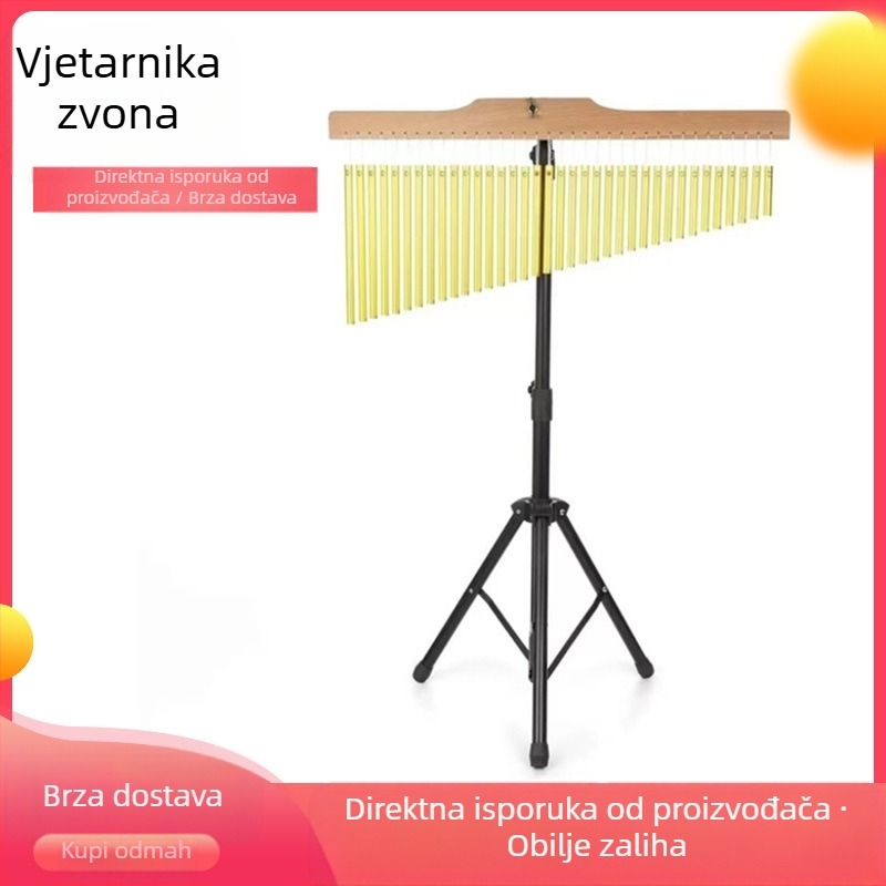 Heart aluminijski zvon vjetrova od cijevi, 25 tonova i 36 tonova, s nosačem, pogodan za glazbenu obuku djece