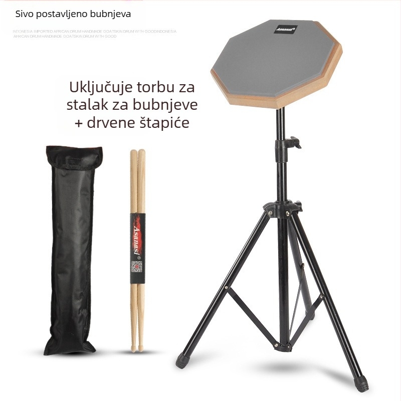 8-inčni set za vježbanje bubanj padova za početnike s čvrstim nosačem (Kategorija proizvoda: Druge; Materijal: Druge; Model: Druge; Pakiranje: Druge; Podrijetlo: Druge)