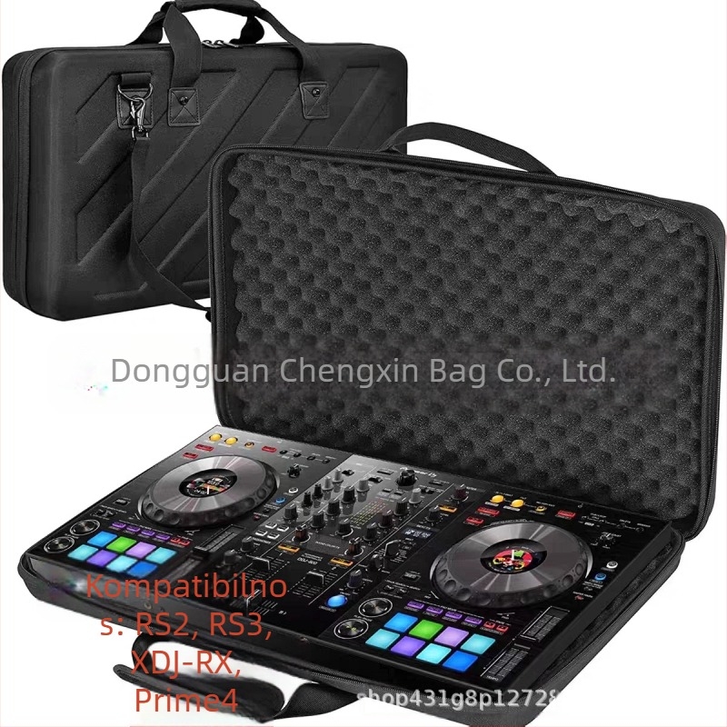 Torba za skladištenje DJ opreme, EVA materijal, šivana konstrukcija, kompatibilna s DJ opremom, težina 0,98 kg