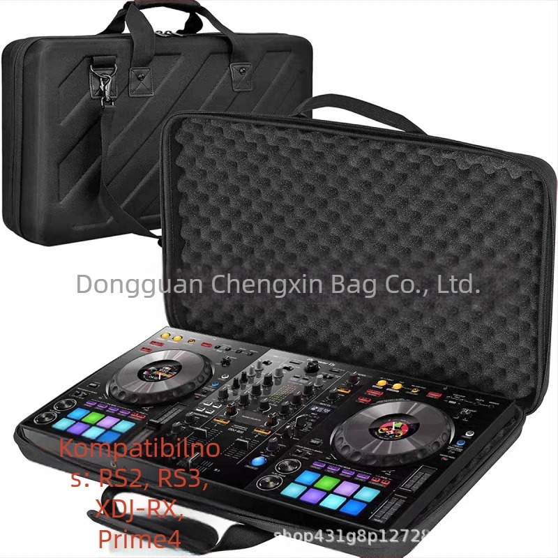 Torba za skladištenje DJ opreme, EVA materijal, šivana konstrukcija, kompatibilna s DJ opremom, težina 0,98 kg