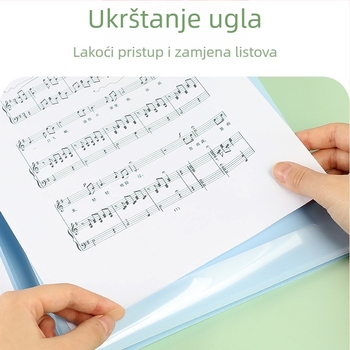 MX-108 višestruka fascikla za note, plastična, kompatibilna s A4, debljina ploče 0,55 mm