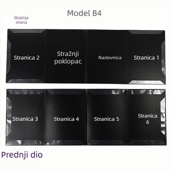 MX-108 višestruka fascikla za note, plastična, kompatibilna s A4, debljina ploče 0,55 mm