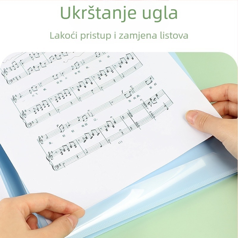 MX-108 višestruka fascikla za note, plastična, kompatibilna s A4, debljina ploče 0,55 mm