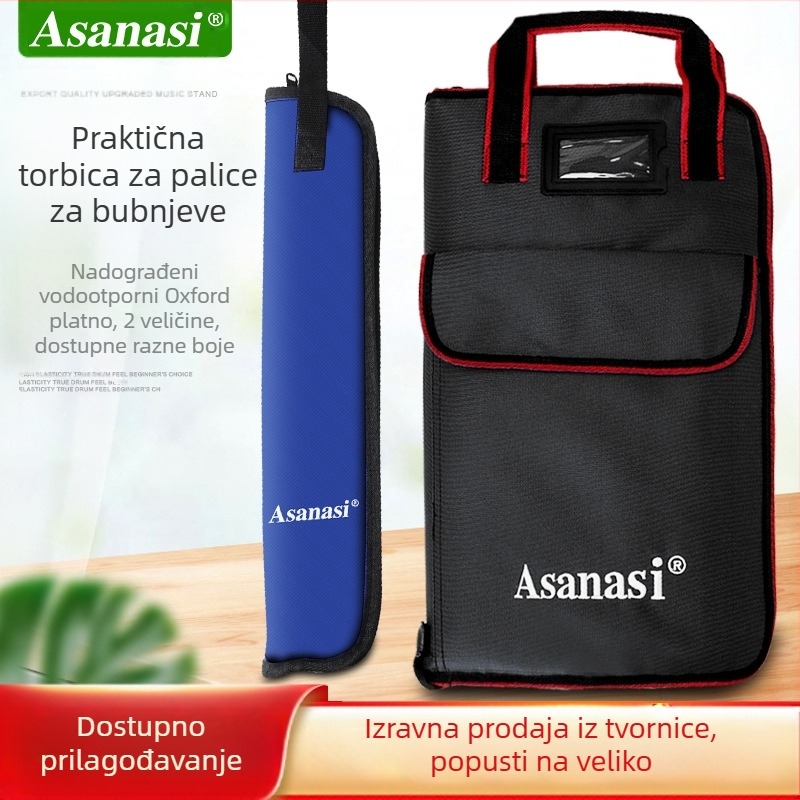 Asanasi torbica za bubnjarske štapiće, vodootporna Oxford platna, veliki model, prijenosna