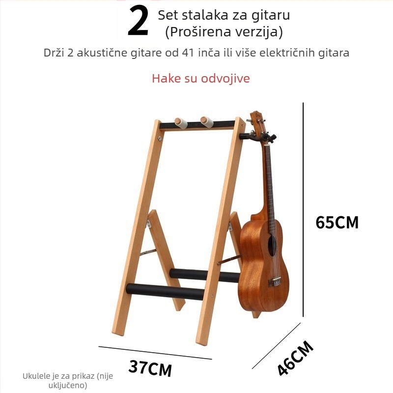 PURM Stativ za gitare — višegrupni, višehlavni, uspravni stalak s više redova i pozicija za akustične, električne i bas gitare